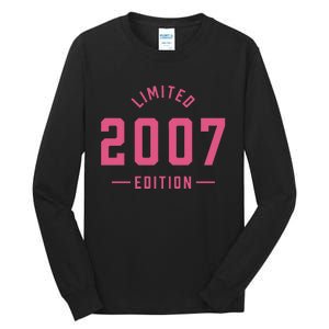 Pink Limited 2007 Edition Sweet 16th Birthday Teen Girl Tall Long Sleeve T-Shirt