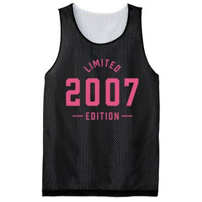 Pink Limited 2007 Edition Sweet 16th Birthday Teen Girl Mesh Reversible Basketball Jersey Tank