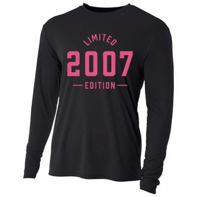 Pink Limited 2007 Edition Sweet 16th Birthday Teen Girl Cooling Performance Long Sleeve Crew