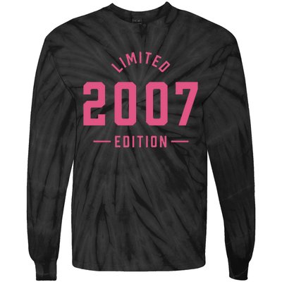 Pink Limited 2007 Edition Sweet 16th Birthday Teen Girl Tie-Dye Long Sleeve Shirt