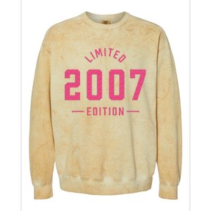 Pink Limited 2007 Edition Sweet 16th Birthday Teen Girl Colorblast Crewneck Sweatshirt