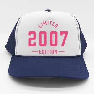 Pink Limited 2007 Edition Sweet 16th Birthday Teen Girl Trucker Hat