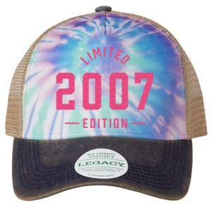 Pink Limited 2007 Edition Sweet 16th Birthday Teen Girl Legacy Tie Dye Trucker Hat