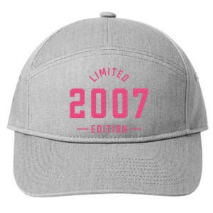 Pink Limited 2007 Edition Sweet 16th Birthday Teen Girl 7-Panel Snapback Hat