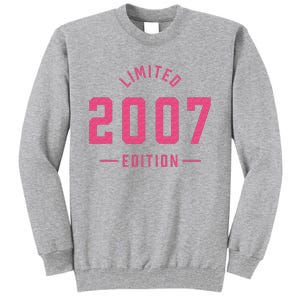 Pink Limited 2007 Edition Sweet 16th Birthday Teen Girl Tall Sweatshirt