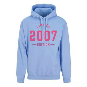 Pink Limited 2007 Edition Sweet 16th Birthday Teen Girl Unisex Surf Hoodie