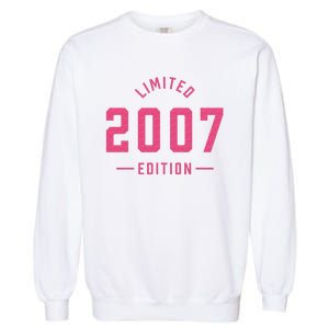 Pink Limited 2007 Edition Sweet 16th Birthday Teen Girl Garment-Dyed Sweatshirt