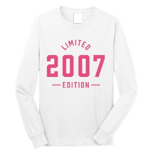 Pink Limited 2007 Edition Sweet 16th Birthday Teen Girl Long Sleeve Shirt