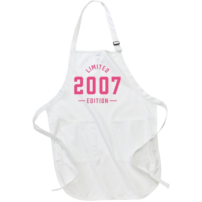 Pink Limited 2007 Edition Sweet 16th Birthday Teen Girl Full-Length Apron With Pockets