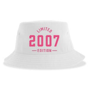 Pink Limited 2007 Edition Sweet 16th Birthday Teen Girl Sustainable Bucket Hat