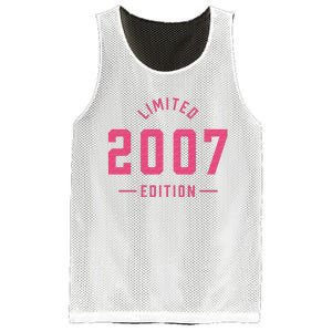 Pink Limited 2007 Edition Sweet 16th Birthday Teen Girl Mesh Reversible Basketball Jersey Tank