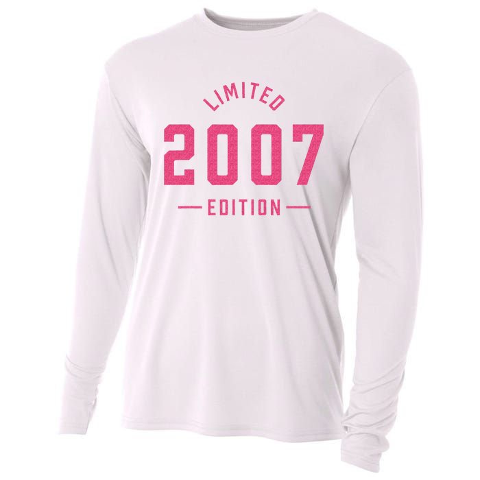 Pink Limited 2007 Edition Sweet 16th Birthday Teen Girl Cooling Performance Long Sleeve Crew