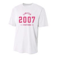 Pink Limited 2007 Edition Sweet 16th Birthday Teen Girl Youth Performance Sprint T-Shirt