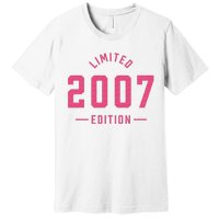 Pink Limited 2007 Edition Sweet 16th Birthday Teen Girl Premium T-Shirt