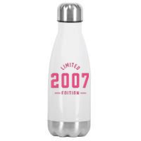 Pink Limited 2007 Edition Sweet 16th Birthday Teen Girl Stainless Steel Insulated Water Bottle