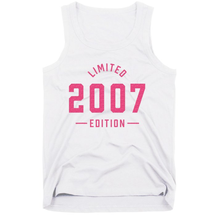 Pink Limited 2007 Edition Sweet 16th Birthday Teen Girl Tank Top