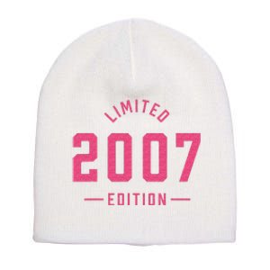 Pink Limited 2007 Edition Sweet 16th Birthday Teen Girl Short Acrylic Beanie