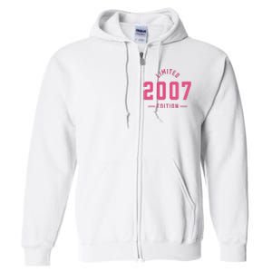 Pink Limited 2007 Edition Sweet 16th Birthday Teen Girl Full Zip Hoodie