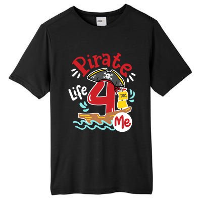 Pirate Life 4 Me 4th Birthday Party Four Years Old Boy Tall Fusion ChromaSoft Performance T-Shirt