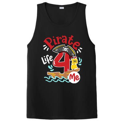 Pirate Life 4 Me 4th Birthday Party Four Years Old Boy PosiCharge Competitor Tank