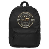 Prairie Life 50th Anniversary Celebration Walnut 16 in Basic Backpack