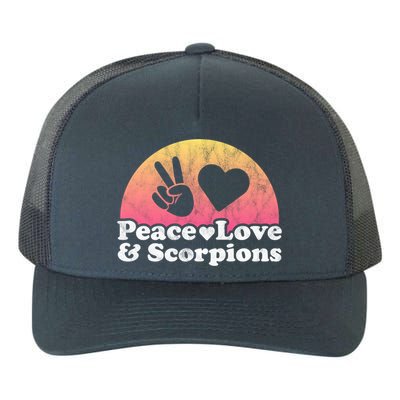 Peace Love And Scorpions Scorpion Gift Yupoong Adult 5-Panel Trucker Hat