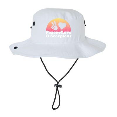 Peace Love And Scorpions Scorpion Gift Legacy Cool Fit Booney Bucket Hat