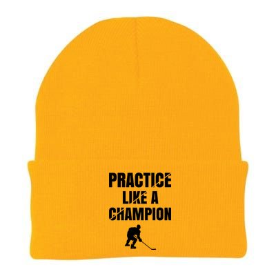 Practice Like A Champion Knit Cap Winter Beanie