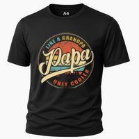 Papa Like A Grandpa Only Cooler Funny Dad Papa Definition Cooling Performance Crew T-Shirt