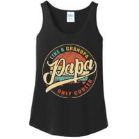 Papa Like A Grandpa Only Cooler Funny Dad Papa Definition Ladies Essential Tank