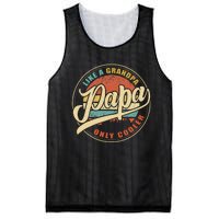 Papa Like A Grandpa Only Cooler Funny Dad Papa Definition Mesh Reversible Basketball Jersey Tank