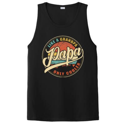 Papa Like A Grandpa Only Cooler Funny Dad Papa Definition PosiCharge Competitor Tank