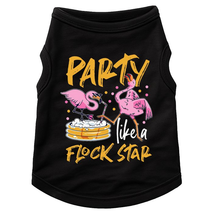 Party Like A Flock Star Flamingos In Kiddie Pool Doggie Tank