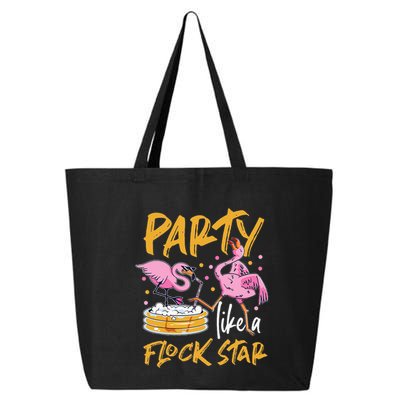Party Like A Flock Star Flamingos In Kiddie Pool 25L Jumbo Tote