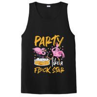 Party Like A Flock Star Flamingos In Kiddie Pool PosiCharge Competitor Tank