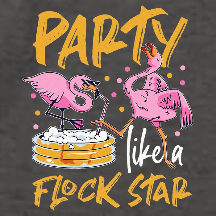 Party Like A Flock Star Flamingos In Kiddie Pool Vector Backpack