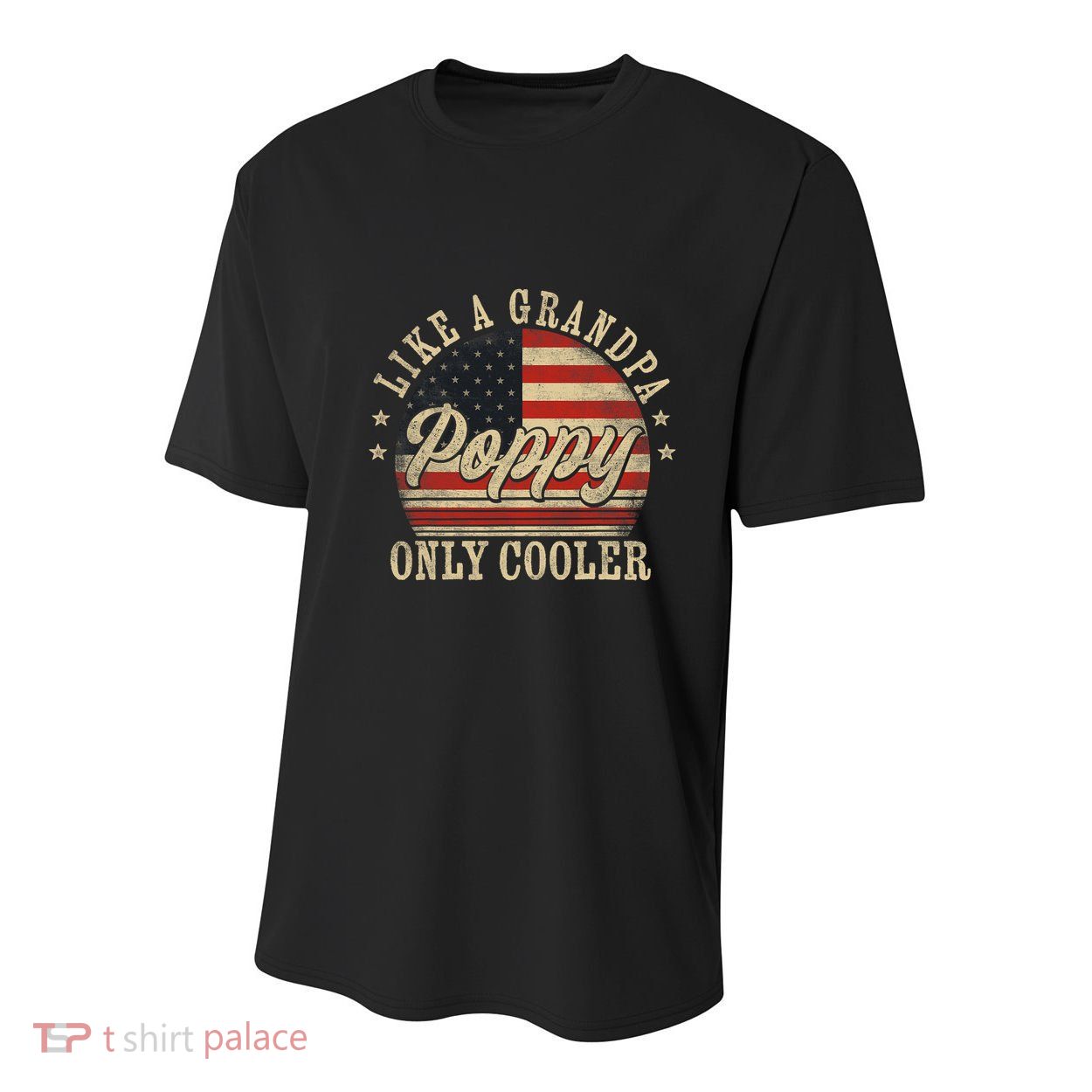 Poppy Like A Grandpa Only Cooler Poppy FatherS Day Youth Performance Sprint T-Shirt