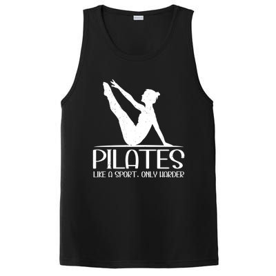 Pilates Like A Sport Only Harder Funny Contrology Saying Meaningful Gift PosiCharge Competitor Tank