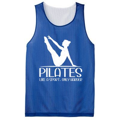 Pilates Like A Sport Only Harder Funny Contrology Saying Meaningful Gift Mesh Reversible Basketball Jersey Tank