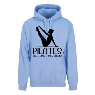 Pilates Like A Sport Only Harder Funny Contrology Saying Meaningful Gift Unisex Surf Hoodie