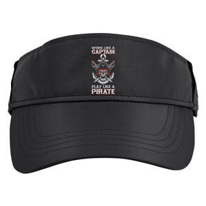 Play Like A Pirate Pirate Lovers Captain Pirate Gifts Adult Drive Performance Visor