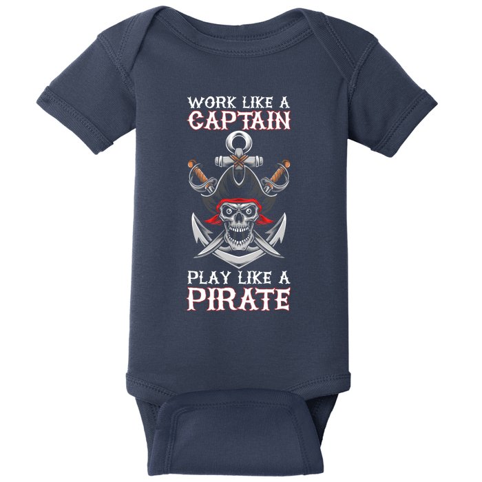 Play Like A Pirate Pirate Lovers Captain Pirate Gifts Baby Bodysuit