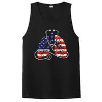 Patriotic Lungs American Flag Respiratory Therapist PosiCharge Competitor Tank