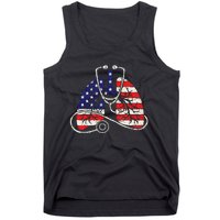 Patriotic Lungs American Flag Respiratory Therapist Tank Top