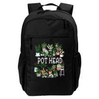 Plant Lover And Gardener Pot Head Succulent Daily Commute Backpack