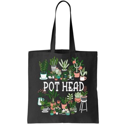 Plant Lover And Gardener Pot Head Succulent Tote Bag