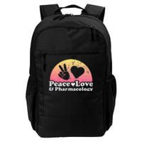 Peace Love and Pharmacology Pharmacist Daily Commute Backpack