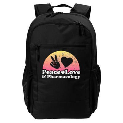 Peace Love and Pharmacology Pharmacist Daily Commute Backpack