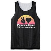 Peace Love and Pharmacology Pharmacist Mesh Reversible Basketball Jersey Tank