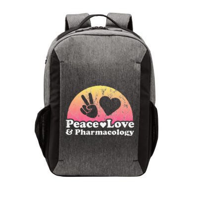 Peace Love and Pharmacology Pharmacist Vector Backpack